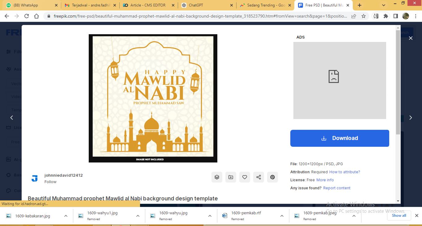 Maulid Nabi (freepick)