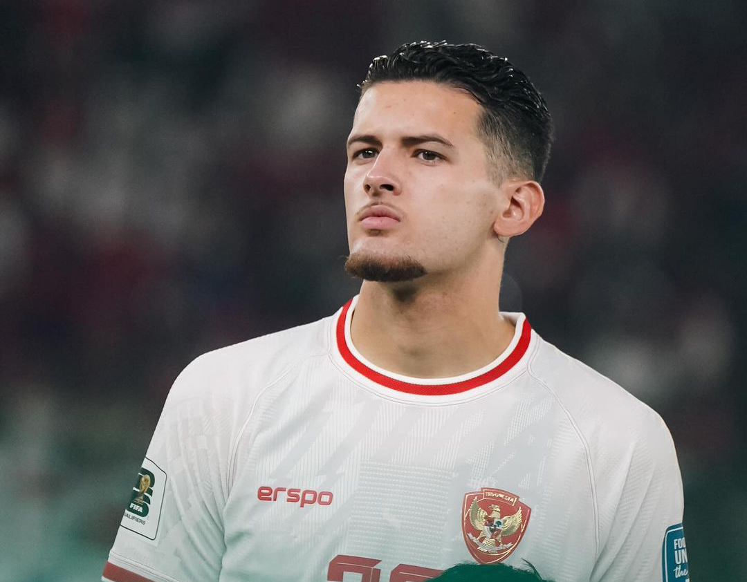 BANGGA: Justin Hubner ketika membela Timnas Indonesia pada laga Kualifikasi Piala Dunia 2026 melawan Australia. (@justinhubner5)