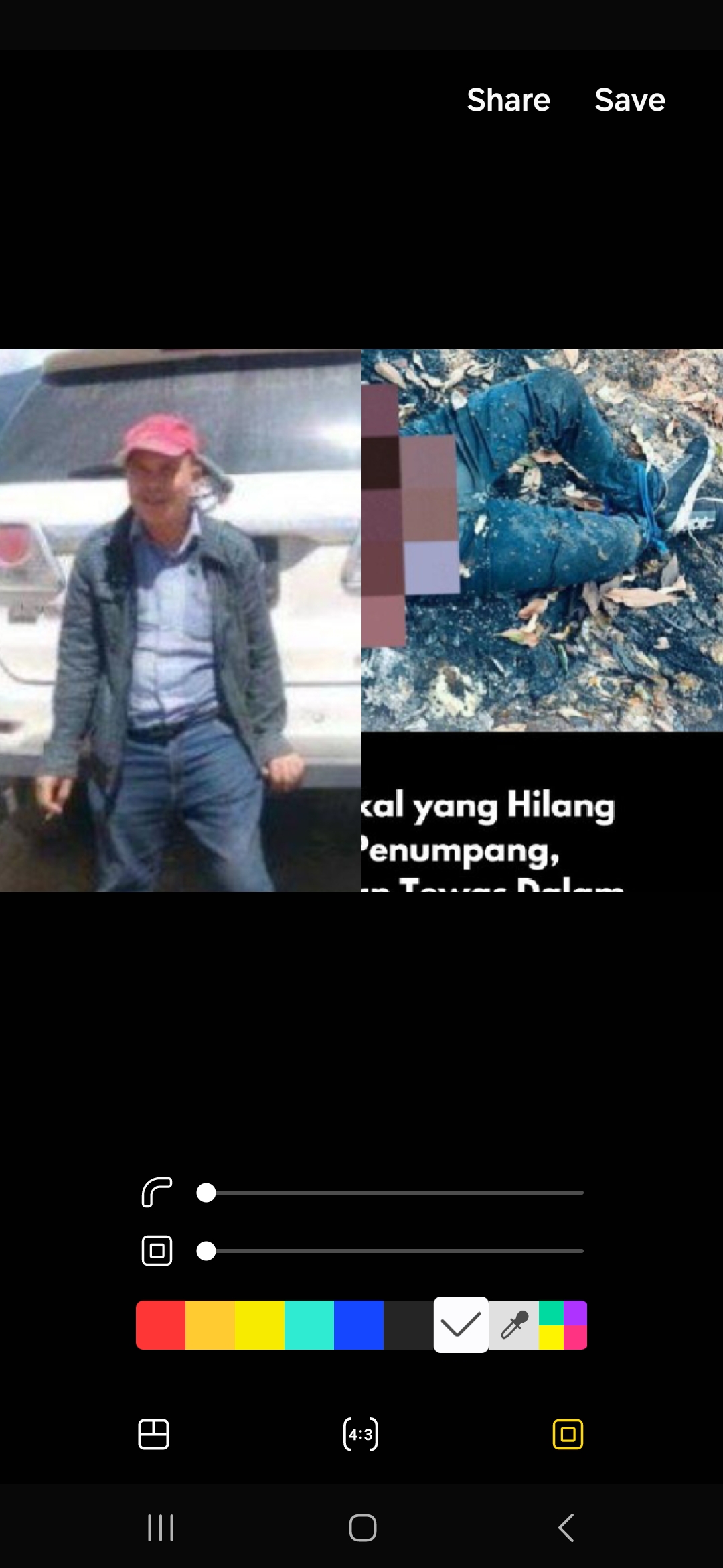 Matnur, korban yang ditemukan tewas. Foto: Twitter/X