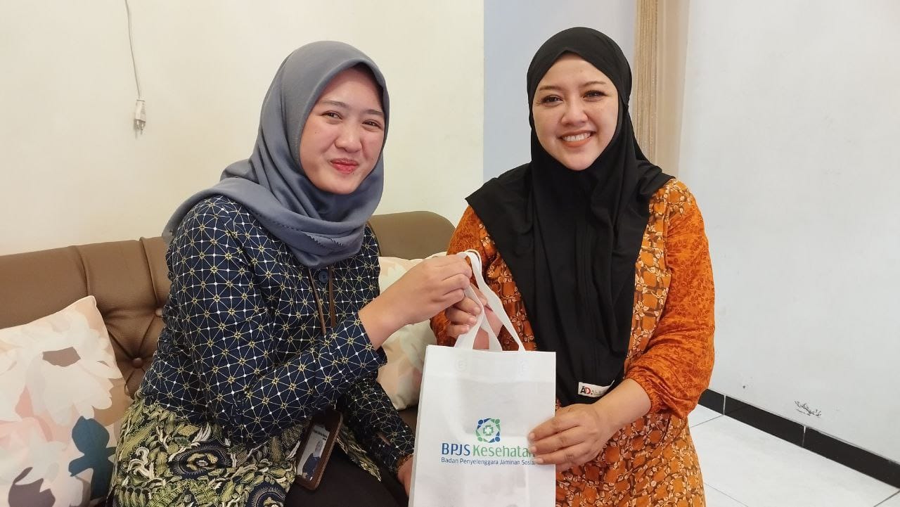 SEHAT: Ningsih, peserta BPJS Kesehatan Cabang Kudus mengakui pelayanan BPJS Kesehatan mudah dan cepat.