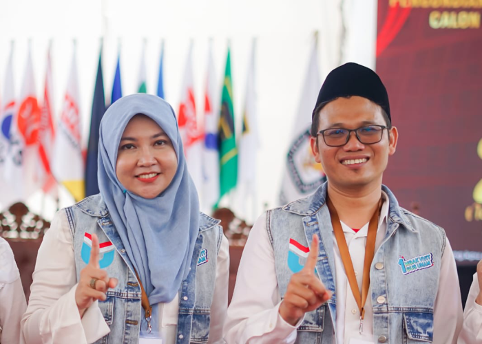 NOMOR 1: Pasangan Vivit Dinarini dan Zaimul Umam (Gus Umam) mendapatkan nomor urut 1 pada Pilkada Rembang 2024.