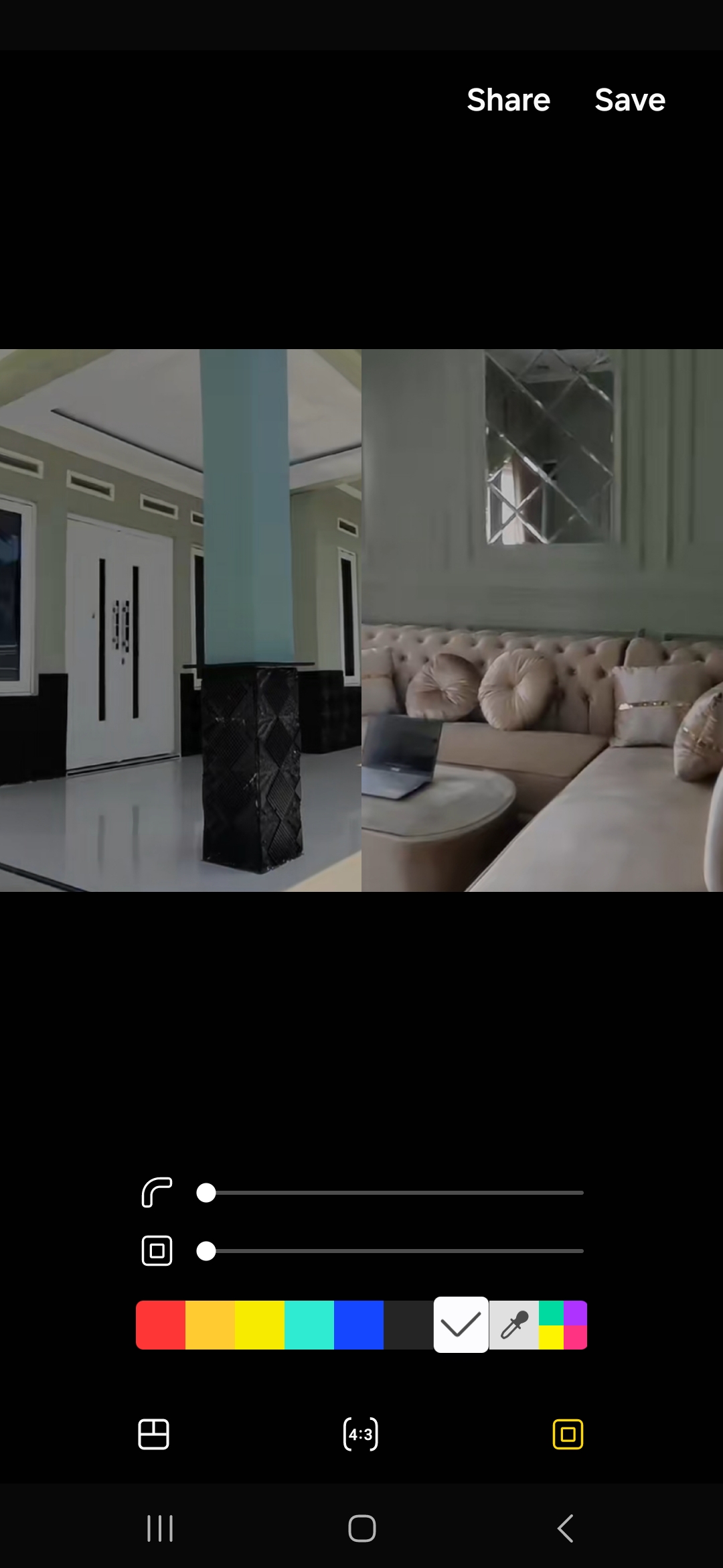 Salah satu penampakan rumah yang diunggah di Tiktok.