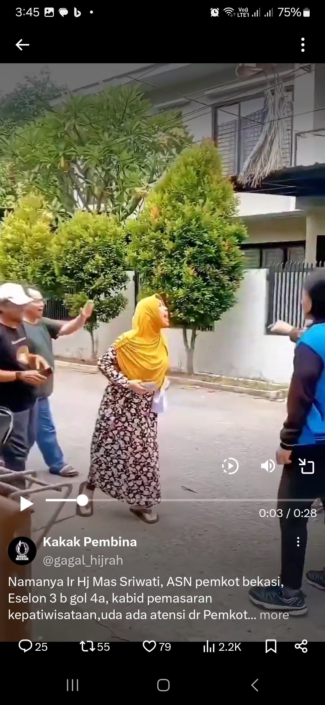 Tangkapan layar dari video yang beredar. Sumber: X
