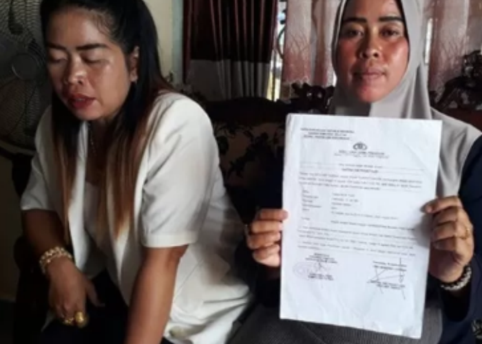 BUKTI: Warga Lubuklinggau laporkan oknum polisi usai ditipu Rp750 juta.