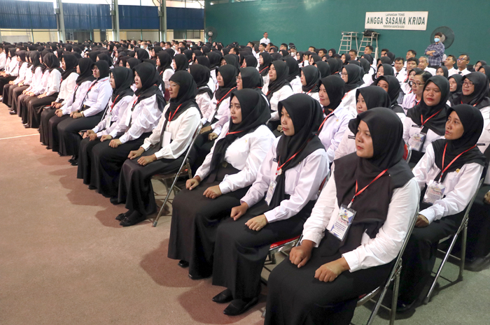SELEKSI: Ratusan Pegawai Pemerintah dengan Perjanjikan Kerja (PPPK) dilantik beberapa waktu lalu.
