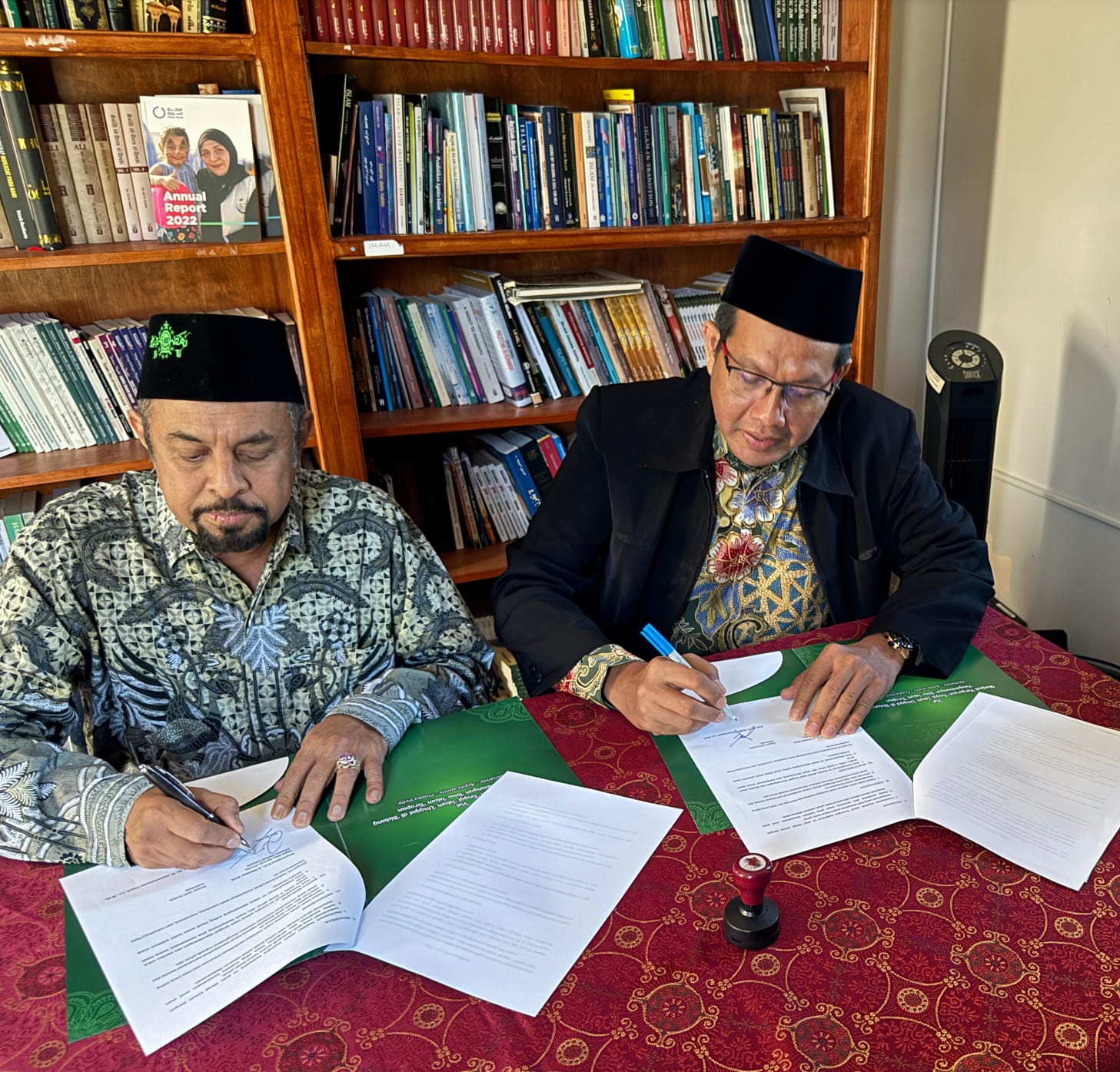 Delegasi IAIN Kudus berkesempatan untuk menandatangani MoU kerjasama dengan Pengurus Cabang Istimewa Nahdhatul Ulama (PCINU) Amerika Serikat dan Kanada