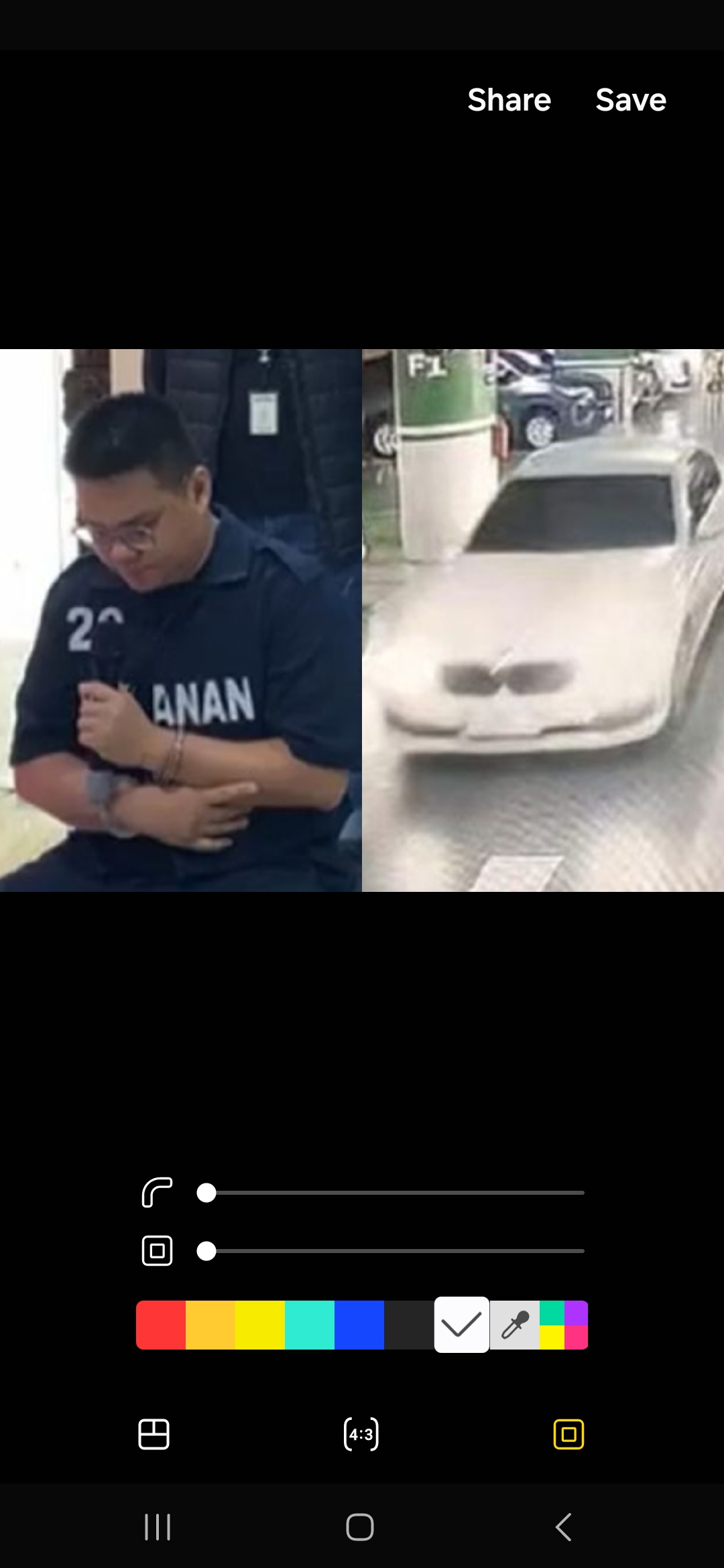 Tersangka pencurian mobil, Budi Liem (kiri). Foto: Instagram @infokejadian_semarang