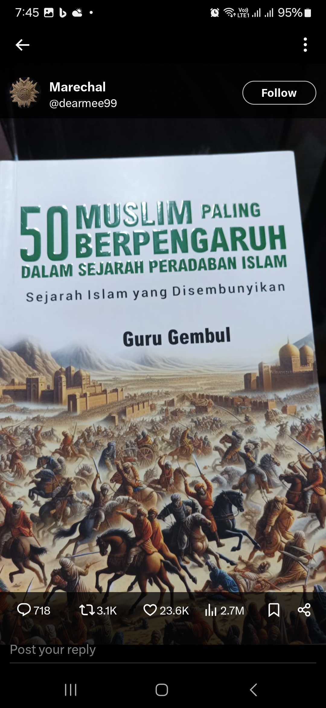 Foto sampel buku: Twitter/X