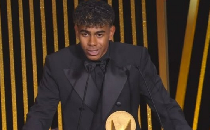 Lamine Yamal Menang Youngest Player to win the KOPA Trophy, Ballon Dor 2024