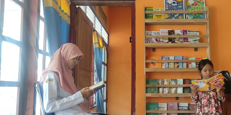 LITERASI: Salah satu perpustakaan desa yang ada di Kabupaten Grobogan.