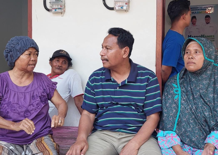 SERAP ASPIRASI: Calon Bupati Rembang nomor urut 02 Harno menyerap asiprasi warga di Lasem baru-baru ini