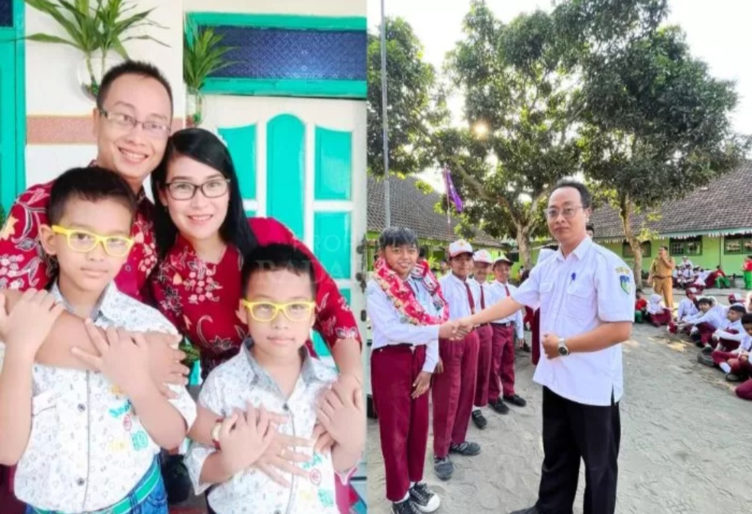 TRAGIS: Keluarga guru di Lereng Gunung Kelud yang dirampok dan dibunuh.