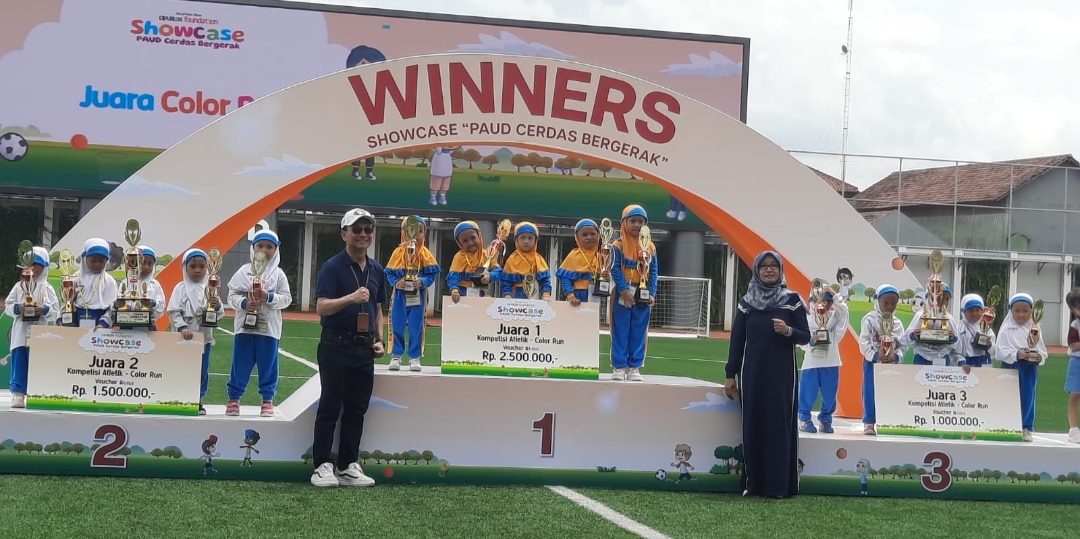 MERIAH: Sebanyak 650 anak dari lima lembaga Pendidikan Anak Usia Dini (PAUD) di Kudus mengikuti kegiatan PAUD Cerdas Bergerak yang digagas Bakti Pendidikan Djarum Foundation.