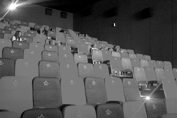 BARU: Deretan kursi penonton bioskop NSC Jepara yang sudah dibuka untuk masyarakat yang ingin nonton film, tak perlu repot ke kota sebelah.