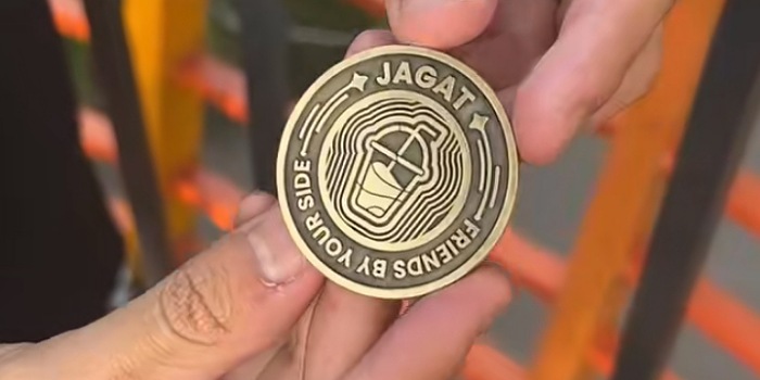 Tren berburu koin jagat (Tangkapan layar tiktok @jagatapp_id)