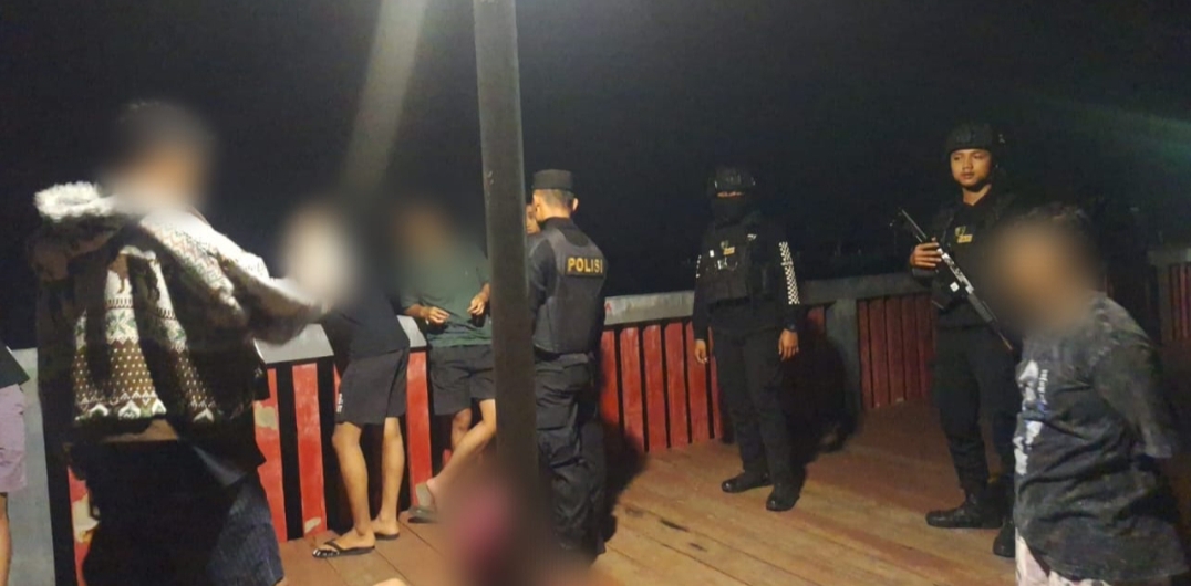 OPERASI: Tim Siraju Polres Jepara saat melakukan operasi baru-baru ini.