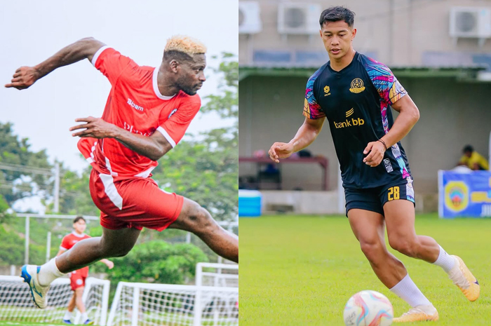 KIRI-KANAN:&nbsp;Striker Persipal PaluLukman Ahmed&nbsp; dan&nbsp; Bek Tengah Persipa Pati&nbsp;M. Sabillah,