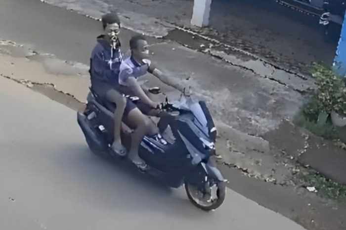 SEPINTAS: Tampang penjambret di Tahunan pada Senin (20/1).