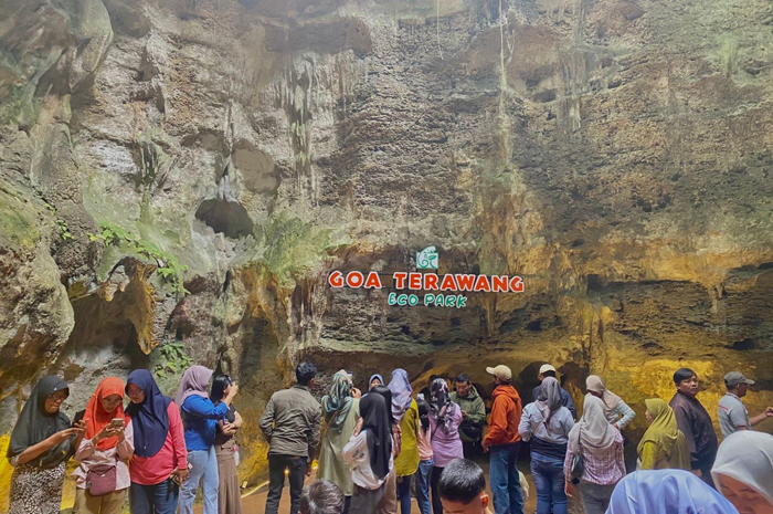 SPOT WISATA: Wisatawan banyak berkunjung di Goa Terawang dengan konsep baru akhir-akhir ini.