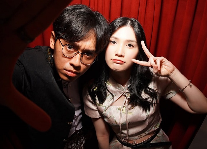 Christy Chriselle bersama Crispy Cendy, Live streamer Youtube.(Instagram mascendy)