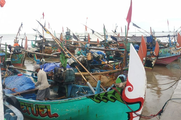 DISIAPKAN PENGATURAN: Kondisi Pelabuhan Juwana hanya disandari kapal kecil parkir baru-baru ini. Kapal-kapal besar sebentar lagi dimungkinkan berlabuh.