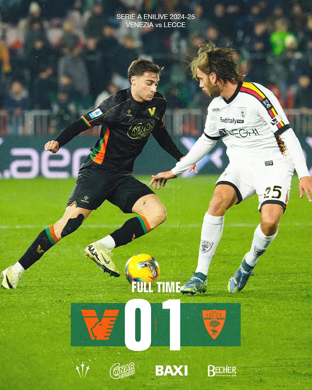 PANAS: Venezia akan menjamu AS Roma dalam laga lanjutan Serie A. (@veneziafc)