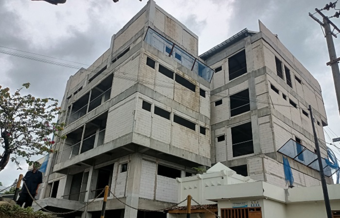 BERPROSES: Gedung jantung dan kemoterapi sedang dibangun di RSUD dr R Soetrasno Rembang
