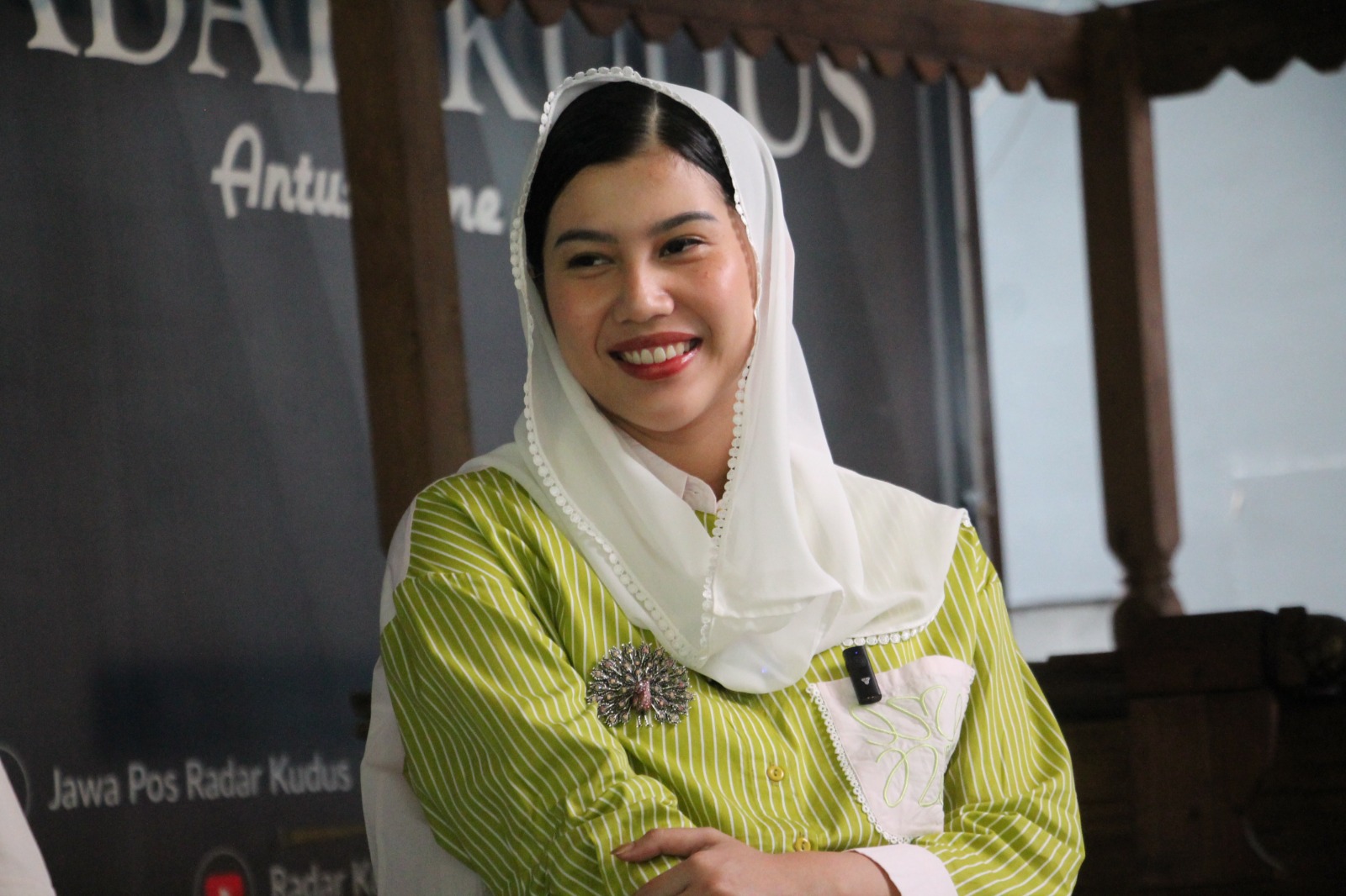 SEMANGAT: Bellinda Birton, Wakil bupati Kudus Terpilih