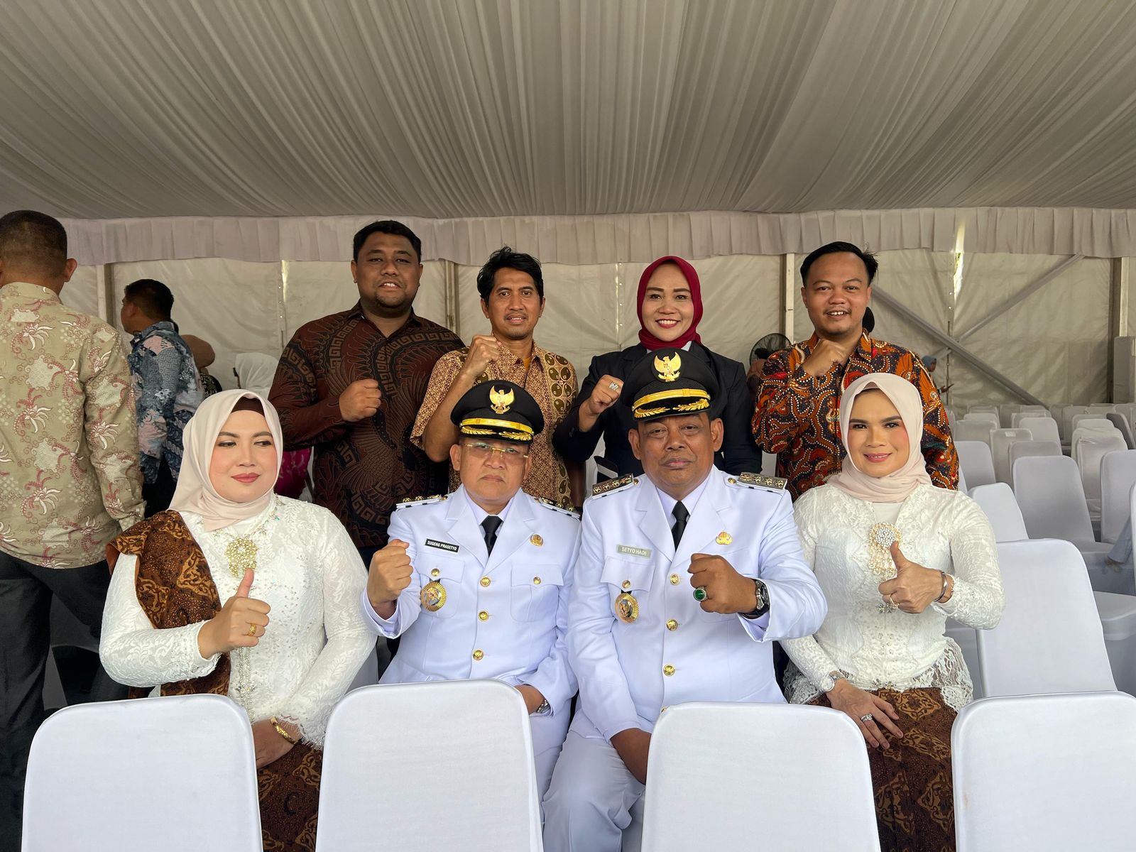 Bupati Grobogan Setyo Hadi dan Wabup Grobogan Sugeng Prasetyo