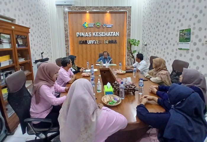 KLARIFIKASI: Dinas Kesehatan Daerah Kabupaten Blora saat memanggil perwakilan Laboratorium Patra Medica