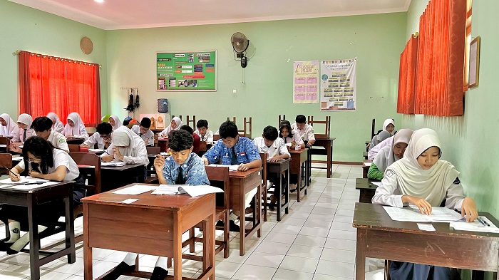 GAPAI CITA: Sekitar 1.600 siswa mengikuti tes pelaksanaan PPDU MAN 2 Kudus.