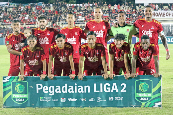 KEREN JAP&hellip;: Penggawa Persijap bersiap bertanding dalam babak play off promosi yang digelar Selasa (25/2) lalu. Tim ini dinobatkan sebagai tim ter-fair play di kompetisi Liga 2 musim ini.