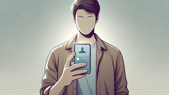 ilustrasi orang menggunakan smartphone