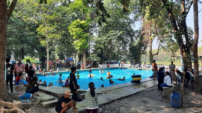 BERSOLEK: Kondisi destinasi wisata Sendang Coyo di Desa Mlowokarangtalun Kecamatan Pulokulon.