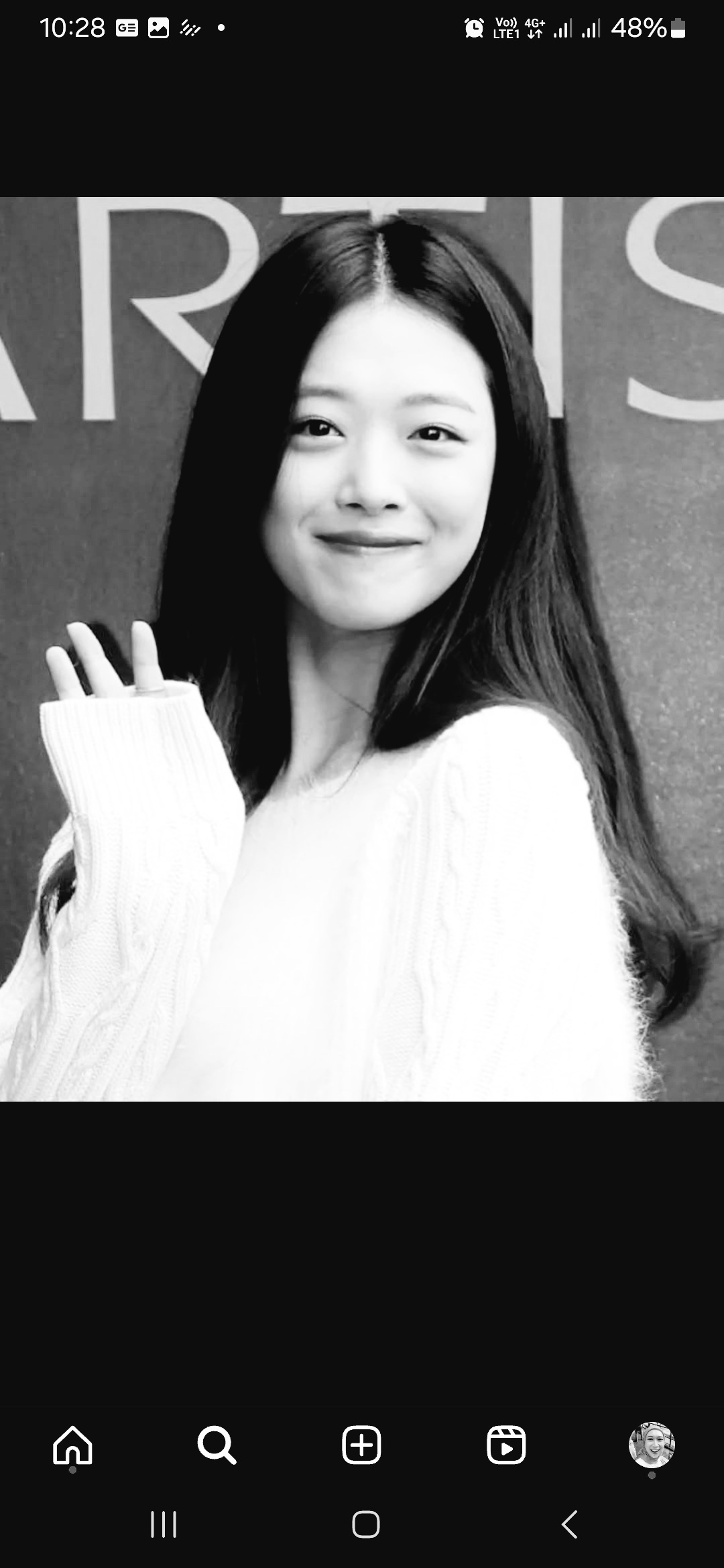 Mendiang Choi Jin Ri. Foto: Instagram Reels