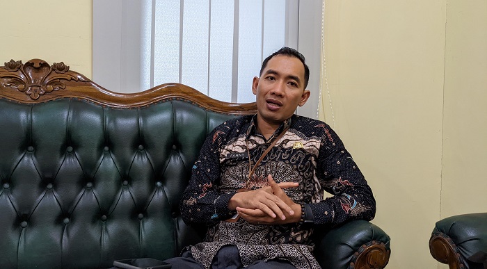 FOTO: Kepala Dinas PMD Kudus, Famny Dwi Arfana saat menjadi narasumber terkait rencana pembentukan Koperasi Desa Merah Putih, belum lama ini.