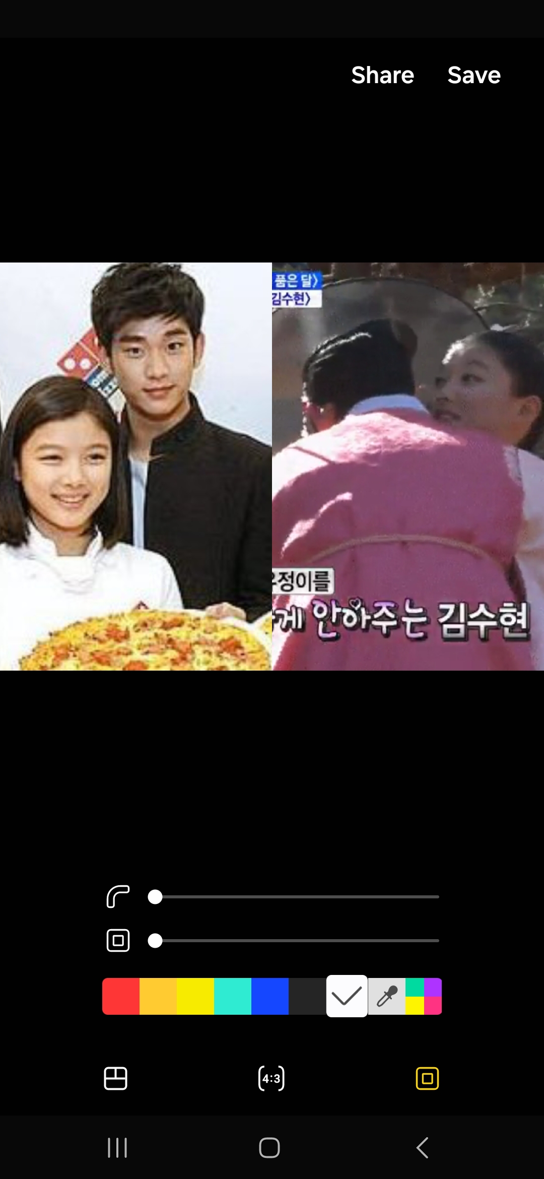 Tangkapan layar foto dan video lawas Kim Soo Hyun bersama Kim Yoo Jung. Sumber: X