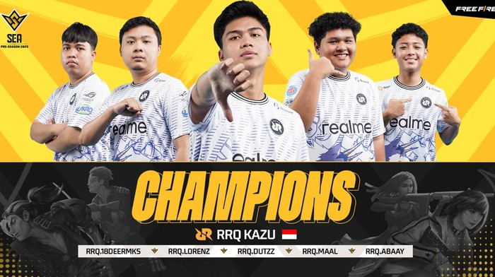 RRQ Kazu Juara FFWS SEA Pre-Season 2025