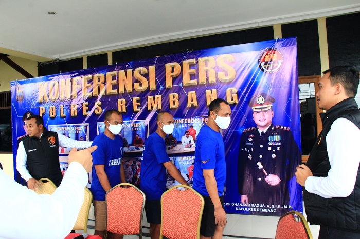 DIAMANKAN: Polisi amankan 4 pelaku curanmor dengan mencari tempat keramaian masyarakat