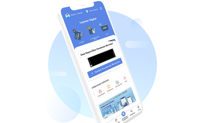 Aplikasi online SIGNAL untuk membayar pajak kendaraan