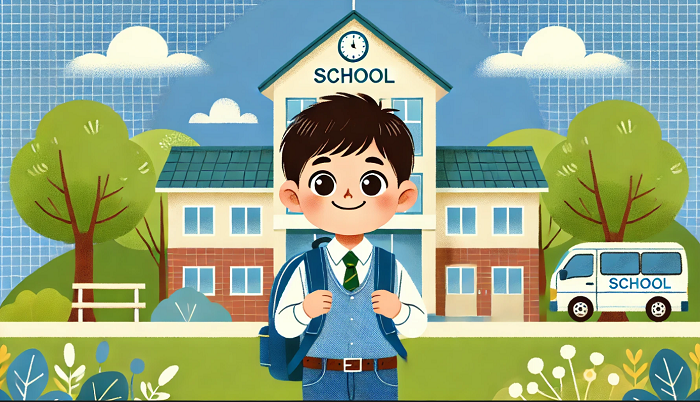 Ilustrasi anak Sekolah