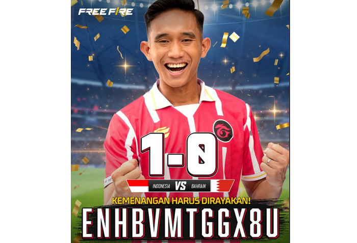 redeem kode FF kemenangan timnas Indonesia untuk mendapatkan hadiah menarik!