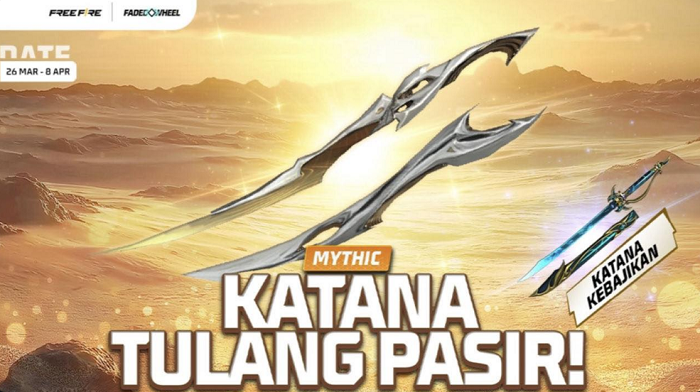 Item Katana Lebaran Free Fire atau Katana Tulang Pasir