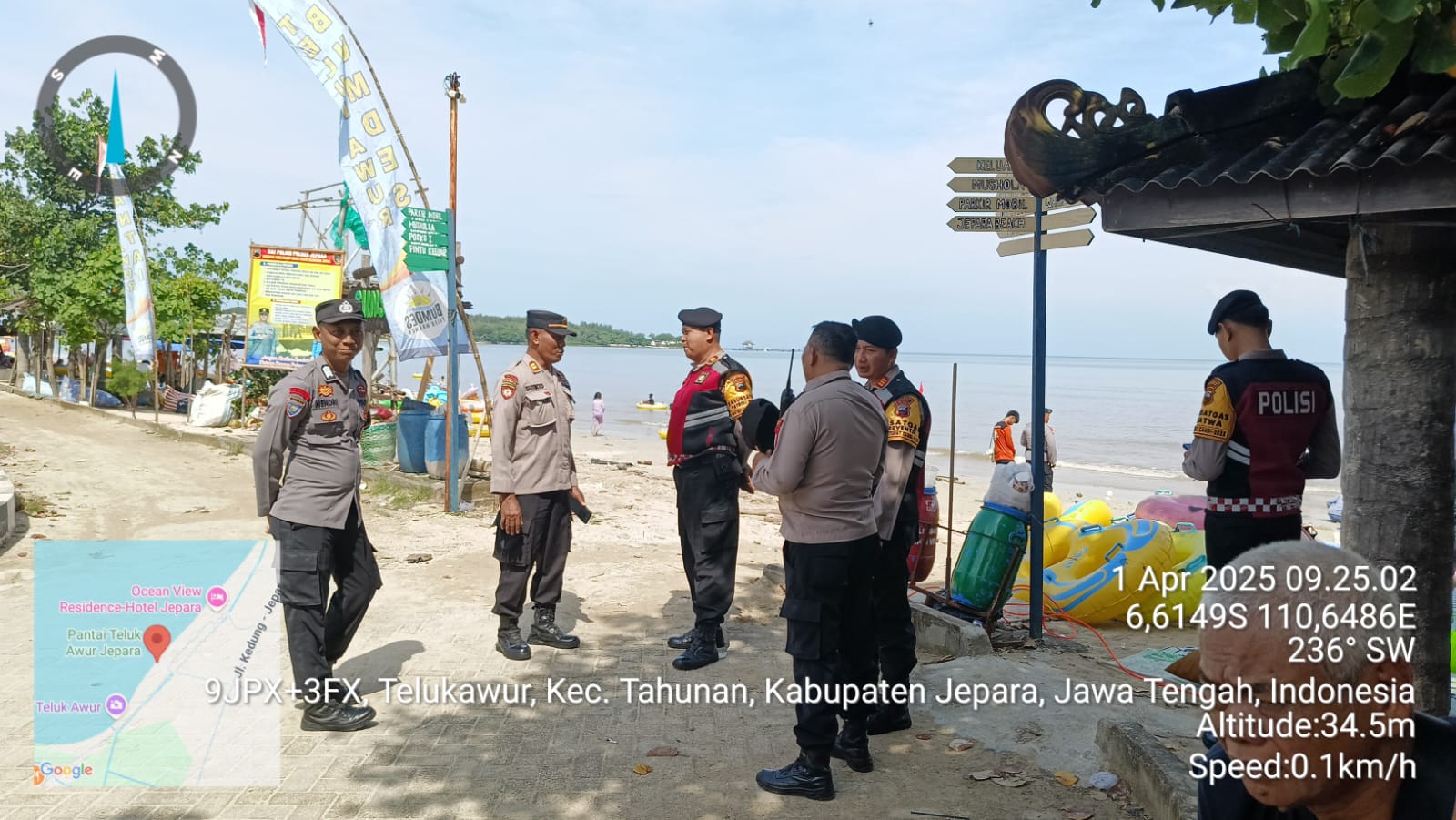 Polres Jepara Intensifkan Pengamanan dan Patroli di Objek Wisata saat Libur Lebaran 2025