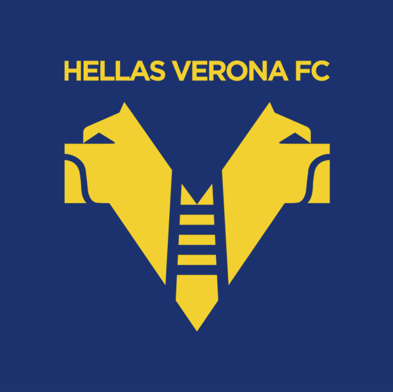 LOGO: Hellas Verona menggunakan Anjing Mastif sebagai Simbol dalam logo klub.