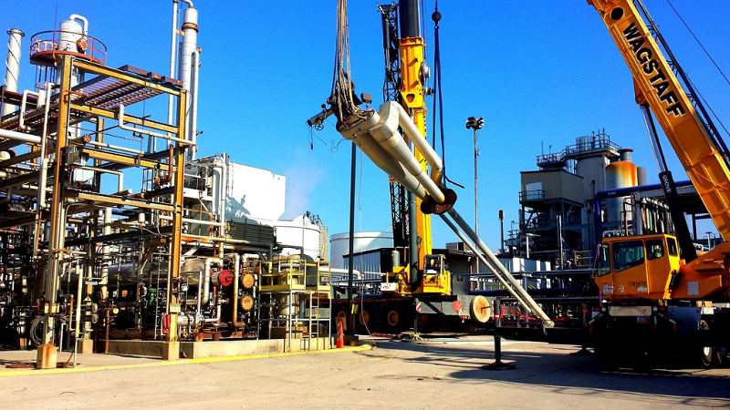 Ilustrasi Gambar Oil rig, Kilang, Industri