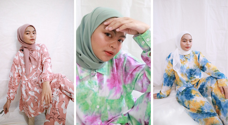 SIMPEL: One set outfit membuat penampilan simpel namun tetap modis.