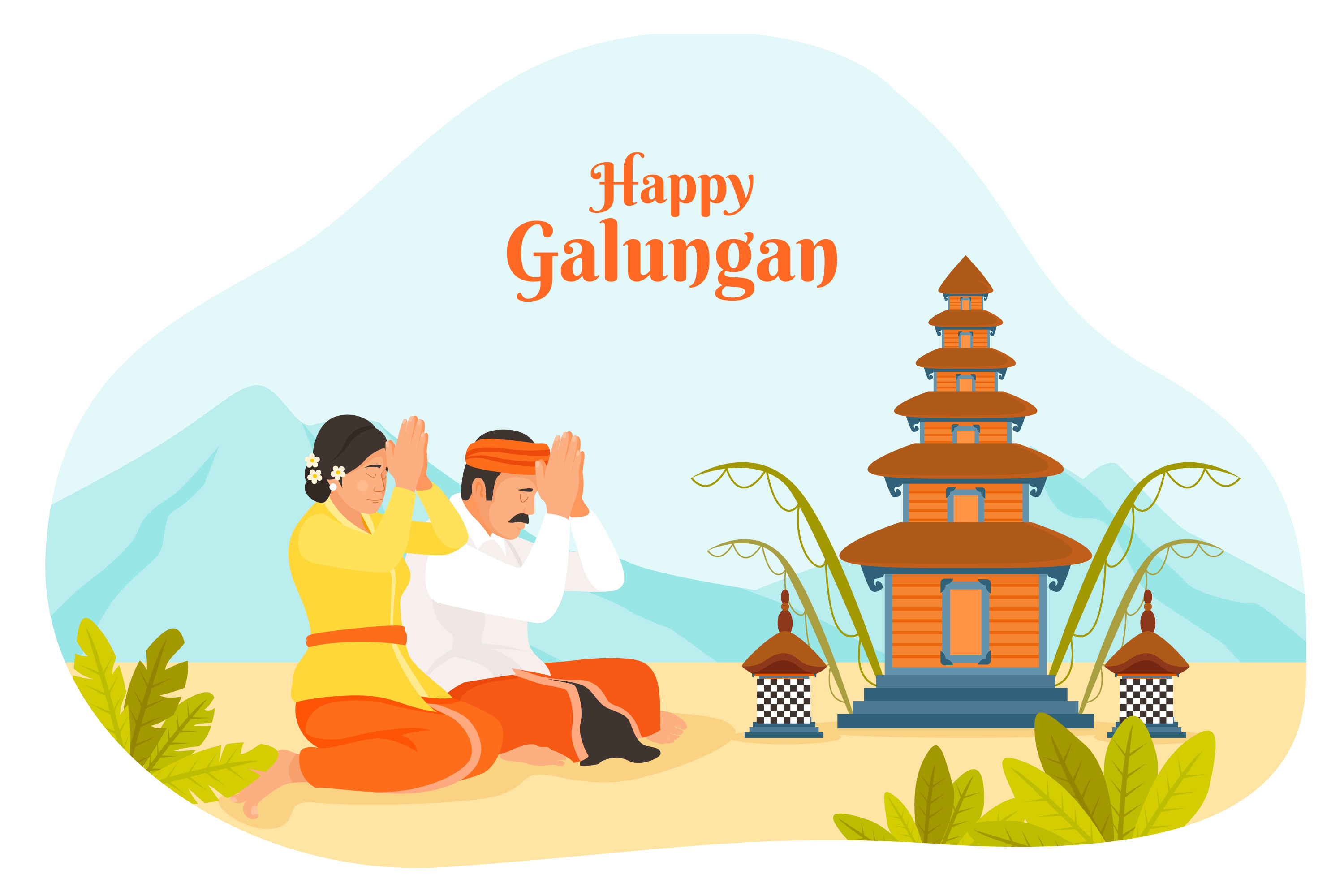 Ilustrasi Hari Raya Galungan