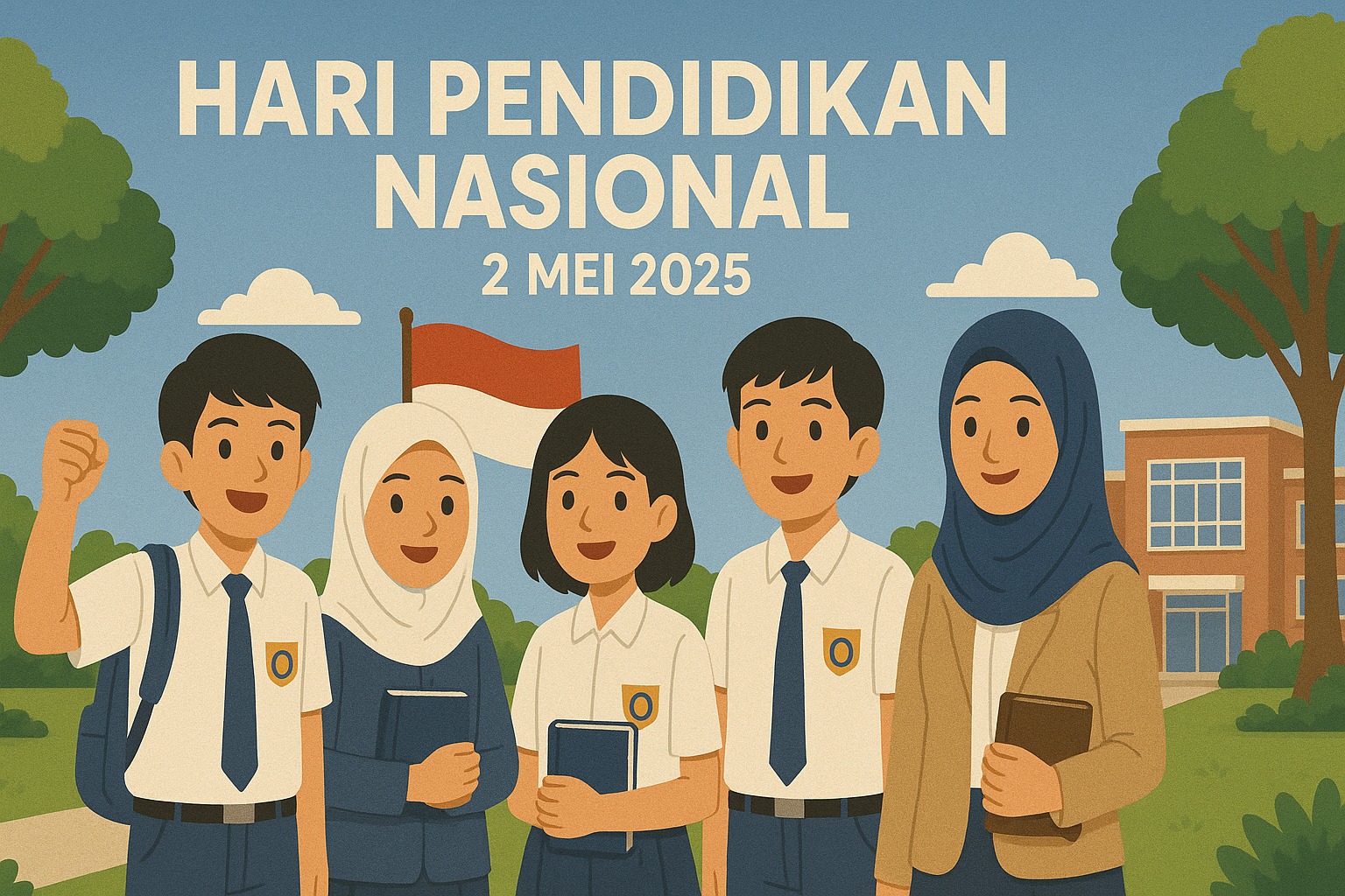 Ilustrasi Hari Pendidikan Nasional 2025.