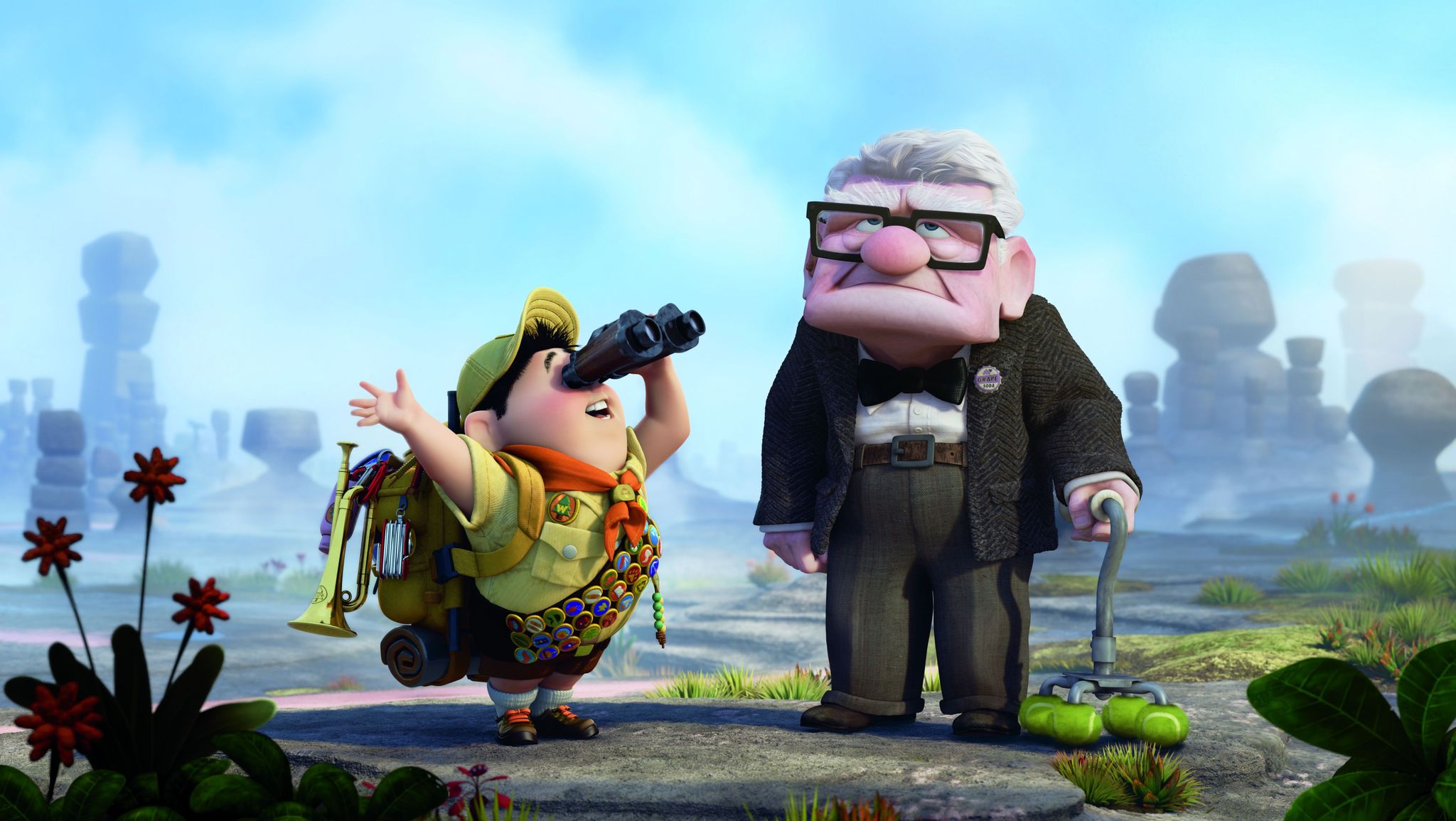 Up    (L-R) Russell and Carl Fredricksen    ?Disney/Pixar.  All Rights Reserved.